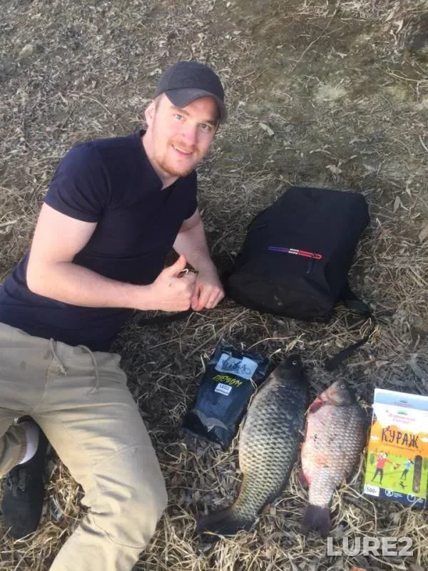 Crucian carp — protoka Bolshaya Yuganskaya, May 16, 2019